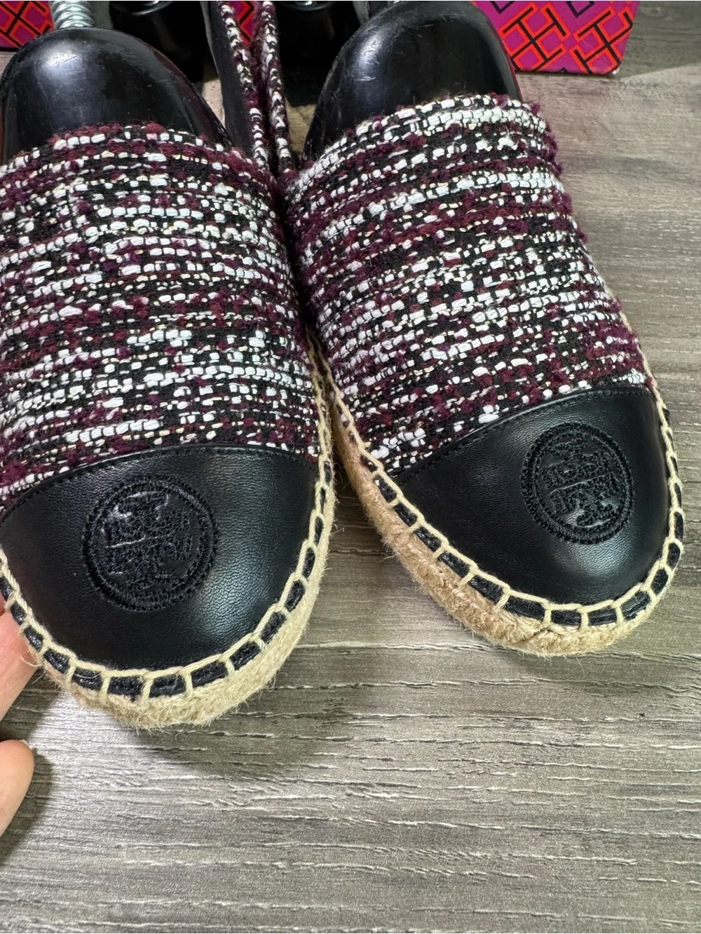 Tory Burch Colorblock Flat Espadrilles size 8.5 IMMACULATE
